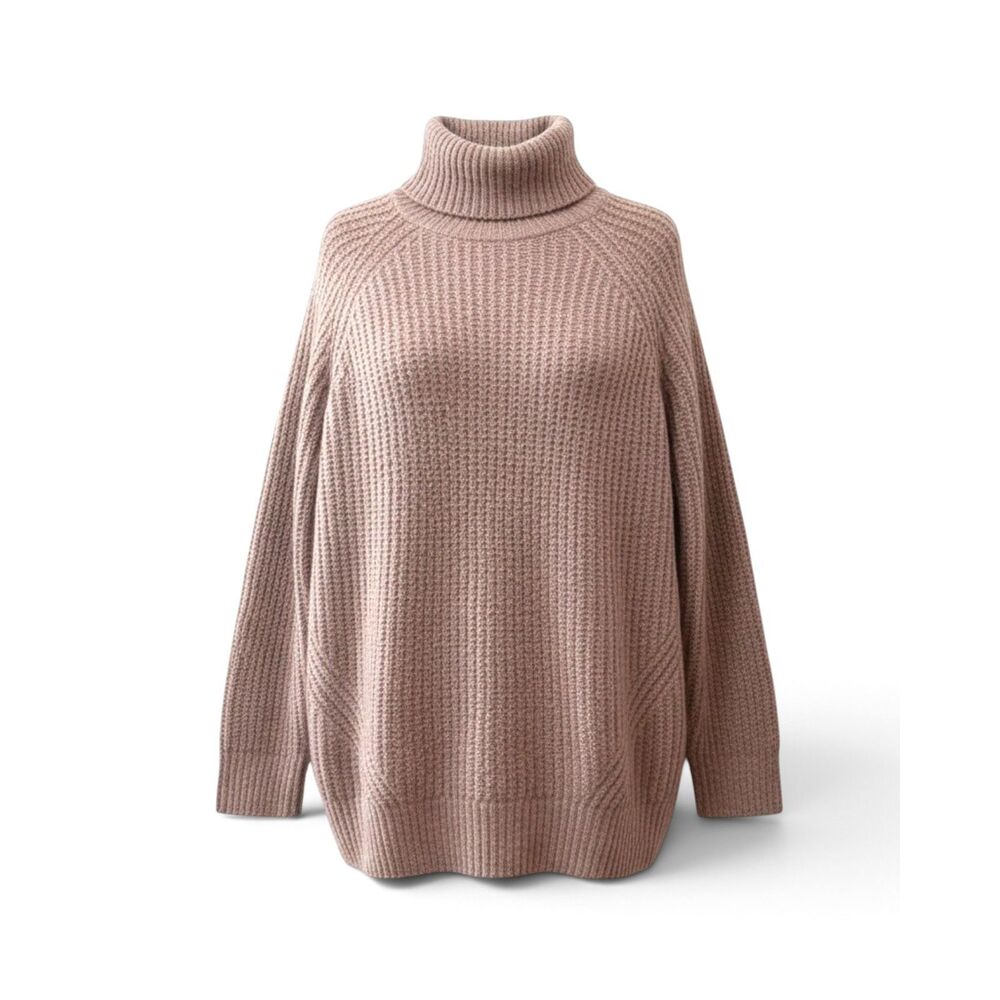 OLD NAVY Soft Beige Turtleneck Tunic Sweater, NWT! Size 3X